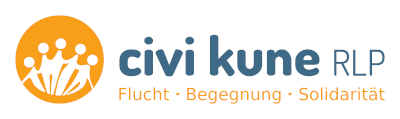 Logo der Koordinierungsstelle „Ehrenamtliche Aktivitäten im Flüchtlingsbereich in Rheinland-Pfalz“
