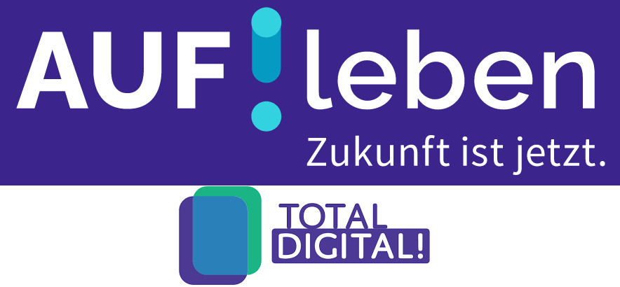 Logos Aufleben und Total Digital
